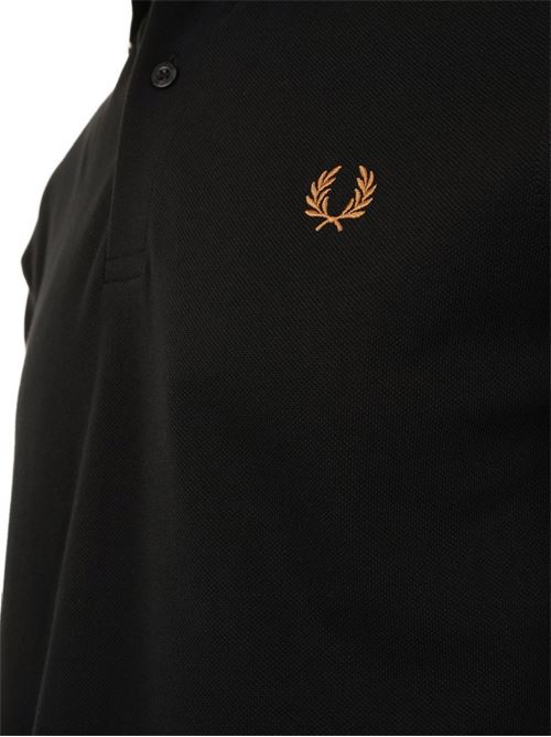 Polo uomo M3600 manica corta nero/beige FRED PERRY | M3600P69